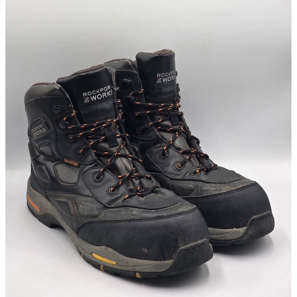 Rockport Works Prompter RK5660 Waterproof Work Boots Men's 12M Safety Toe EH